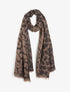 Foulard irisé imprimé guépard - Noir - 4