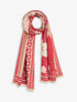 Echarpe imprimé floral - Rouge - 1
