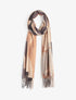 Foulard à imprimé graphique irisé - Beige - 4