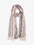 Echarpe imprimé carrés stylisés - Gris - 4