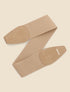 Ceinture en simili et tissu - Taupe - 1
