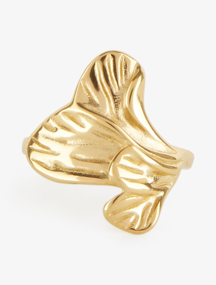Bague motif végétal - Or - 3