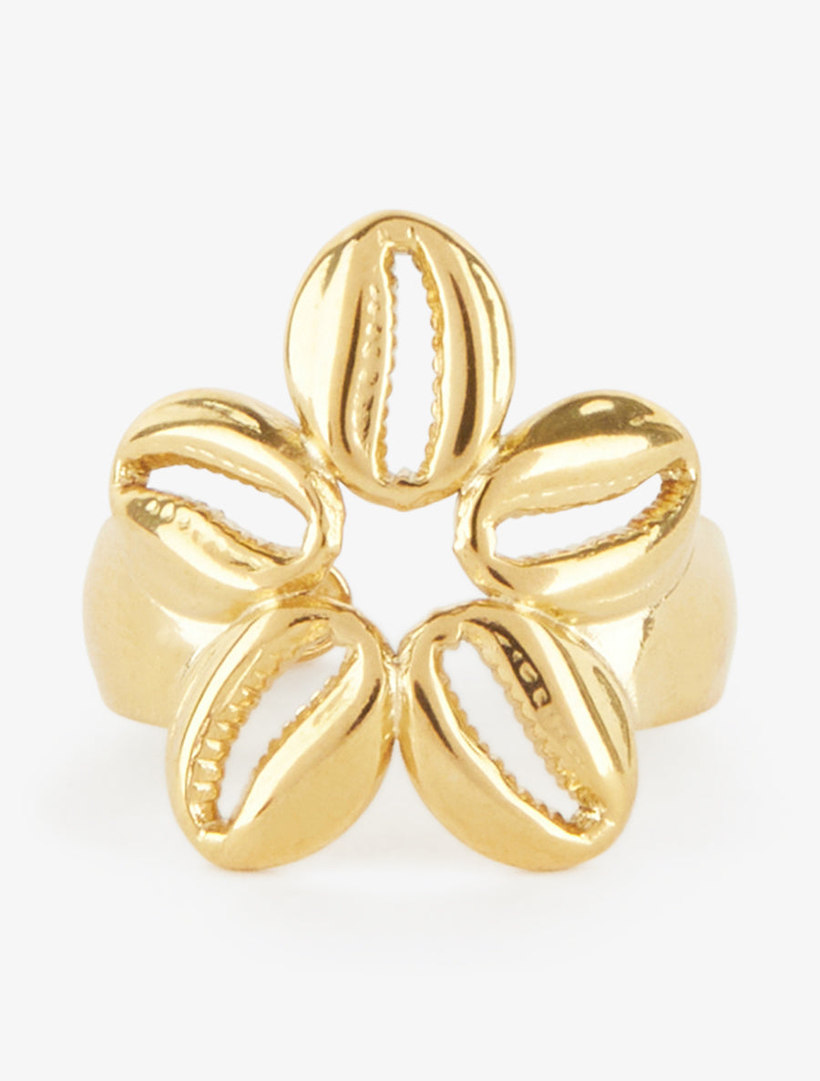 Bague ajustable coquillages - Or - 3