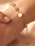 Bracelet à charms ronds - Or - 1