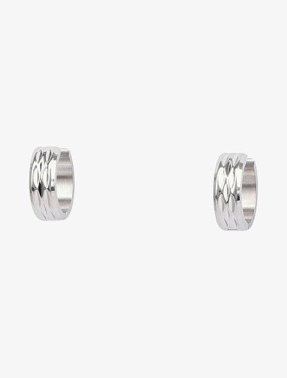 Créoles striées - Argent - 3
