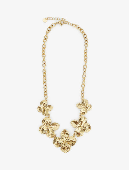 Collier grandes fleurs - Or - 2