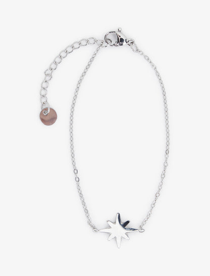 Bracelet étoile du nord ornée de zircons blancs - Argent - 2
