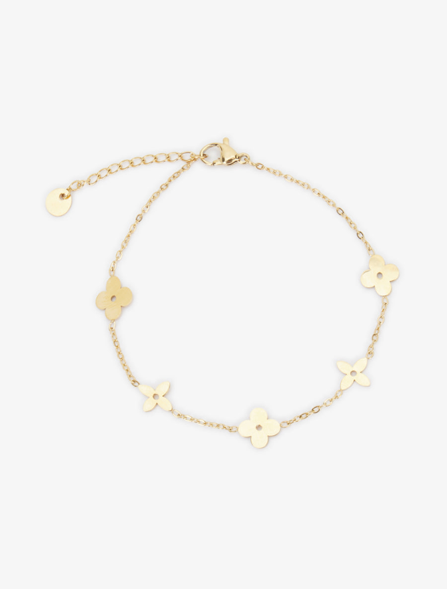 Bracelet à motif pâquerettes - Or - 2