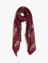 Echarpe rectangulaire à motif bandana - Bordeaux - 1