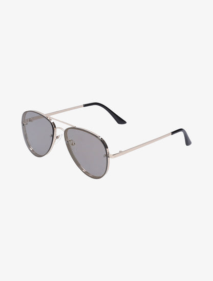 Lunettes de soleil aviateur oversize - Or - 2
