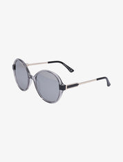 Lunettes ovales oversize - Noir - 1