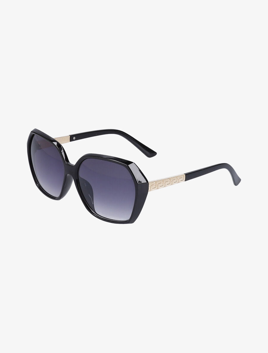 Lunettes octogonales oversize - Noir - 3