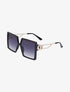 Lunettes de soleil carrées oversize - Noir - 2