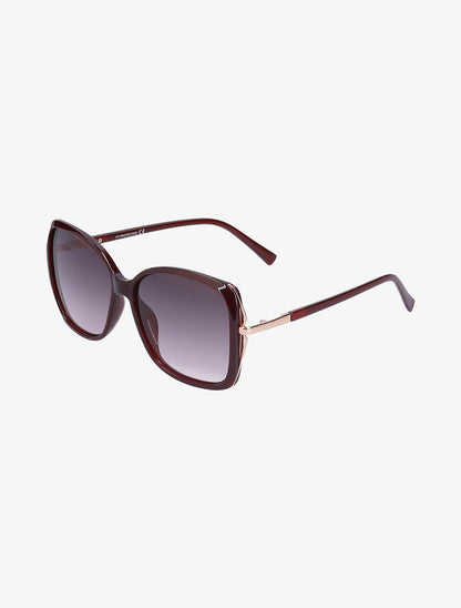 Lunettes de soleil carrées oversize - Mauve - 1