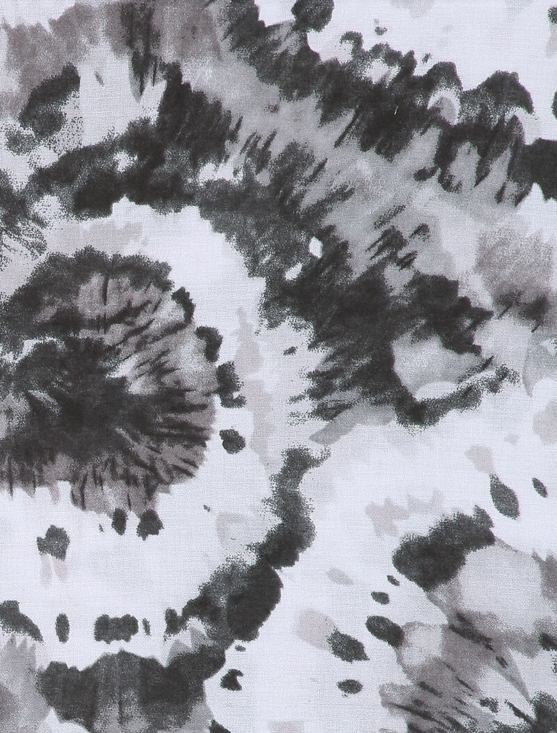 Foulard à imprimé tie and dye - Gris foncé - 2