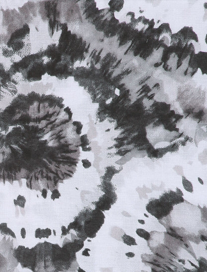 Foulard à imprimé tie and dye - Gris foncé - 2