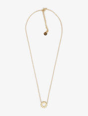 Collier à pendentif fleur - Or - 1