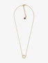 Collier à pendentif fleur - Or - 1
