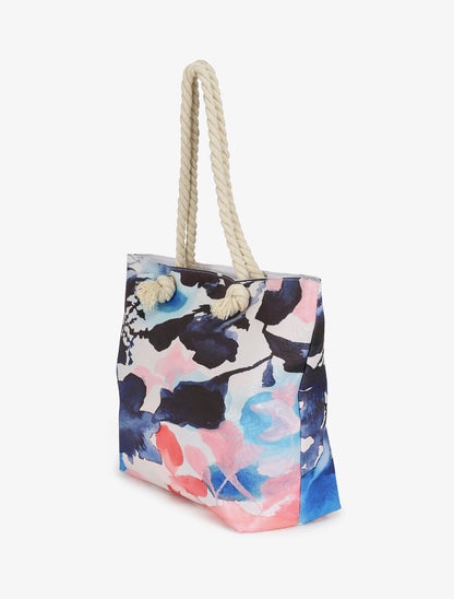 Sac de plage imprimé aquarelle - Bleu - 2