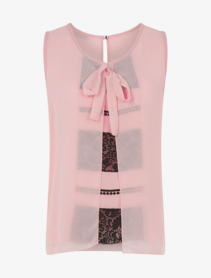 Top en voile trompe l&