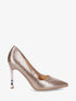 Escarpins à talon strassé - Doré rose - 1