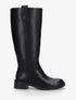 Bottes cavalières en simili - Noir - 1