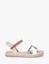Nu-pieds basiques style espadrille - Argent - 1