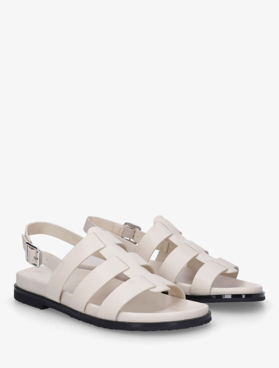 Nu-pieds style spartiates - Beige - 4
