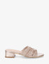 Mules style macramé en simili - Rose gold - 1