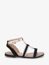 Nu-pieds en suédine paillettes et bijou - Noir - 5