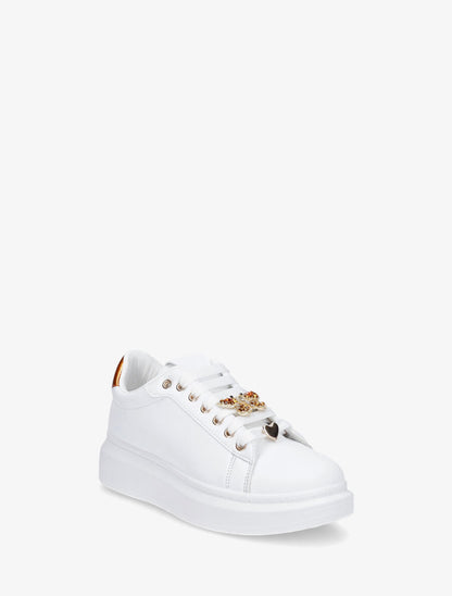 Sneakers à empiècement bijoux - Orange - 2