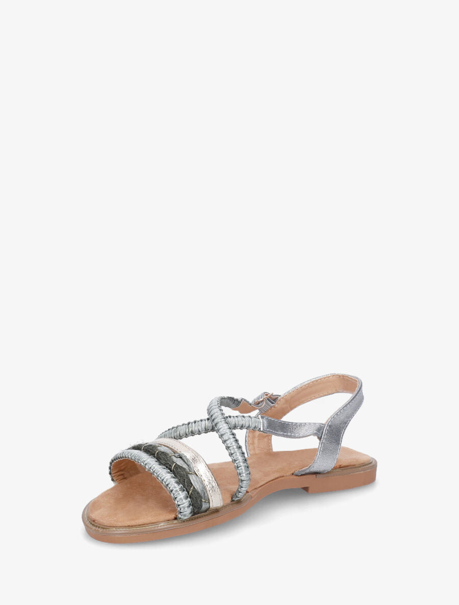 Nu-pieds à brides fantaisies - Bleu pâle - 3
