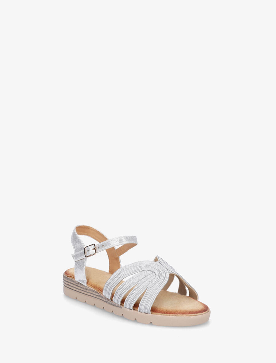 Nu-pieds irisés bride fantaisie - Argent - 2