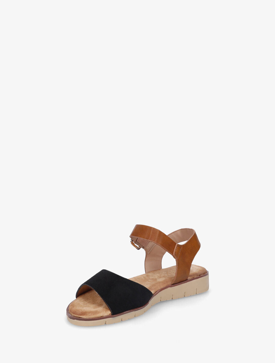 Nu-pieds basiques bi-matière - Noir - 3