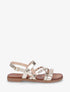 Nu-pieds cloutés en simili nacré - Or - 5