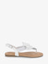 Nu-pieds à noeud et strass - Blanc - 1