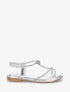 Nu-pieds en simili nacré à strass - Argent - 5