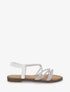 Nu-pieds à brides strassées - Blanc - 1