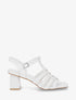 Sandales en simili bride en T - Blanc - 1
