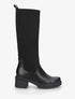 Bottes style chaussettes - Noir - 1