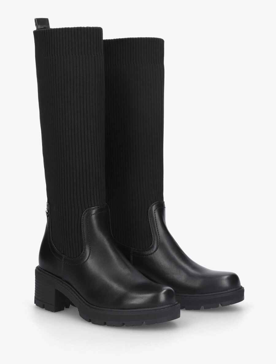 Bottes style chaussettes - Noir - 4