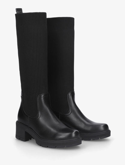 Bottes style chaussettes - Noir - 4