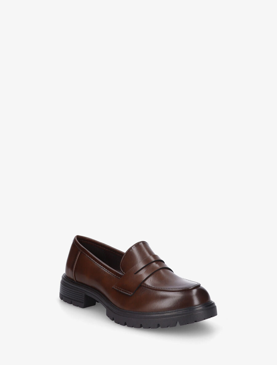 Mocassins classiques en simili - Marron - 2