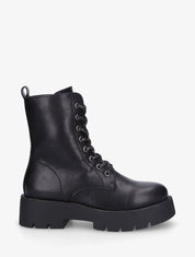 Bottines montantes à lacets irisés - Noir - 5