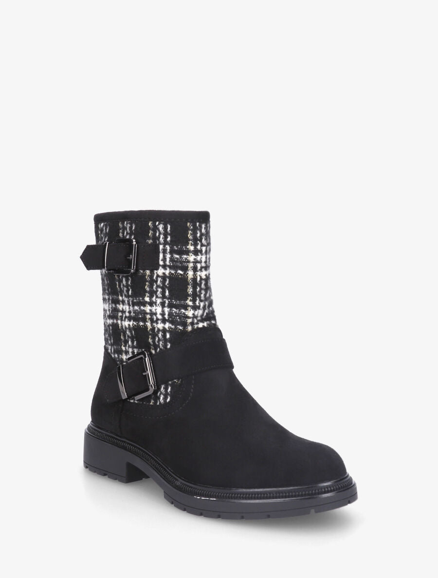 Bottines effet tweed - Noir - 2