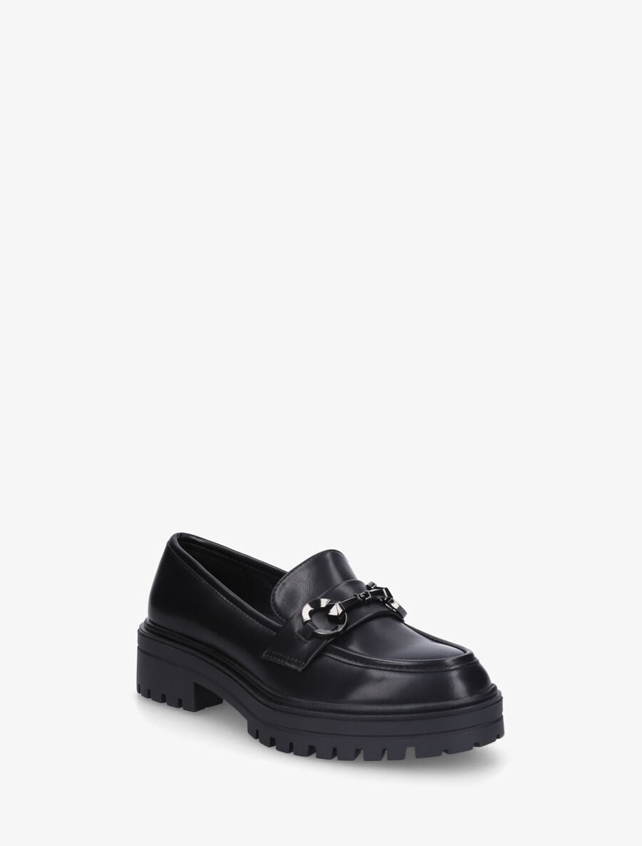 Mocassins à brides stylisées - Noir - 2