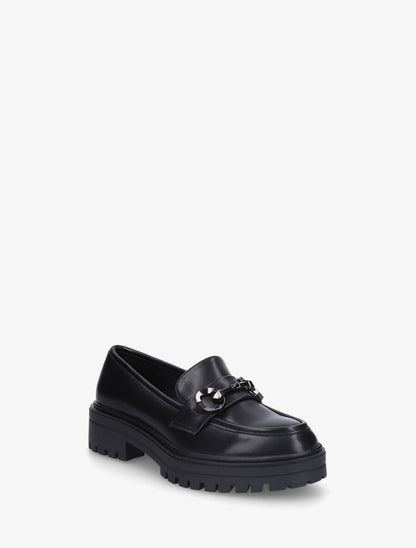 Mocassins à brides stylisées - Noir - 2