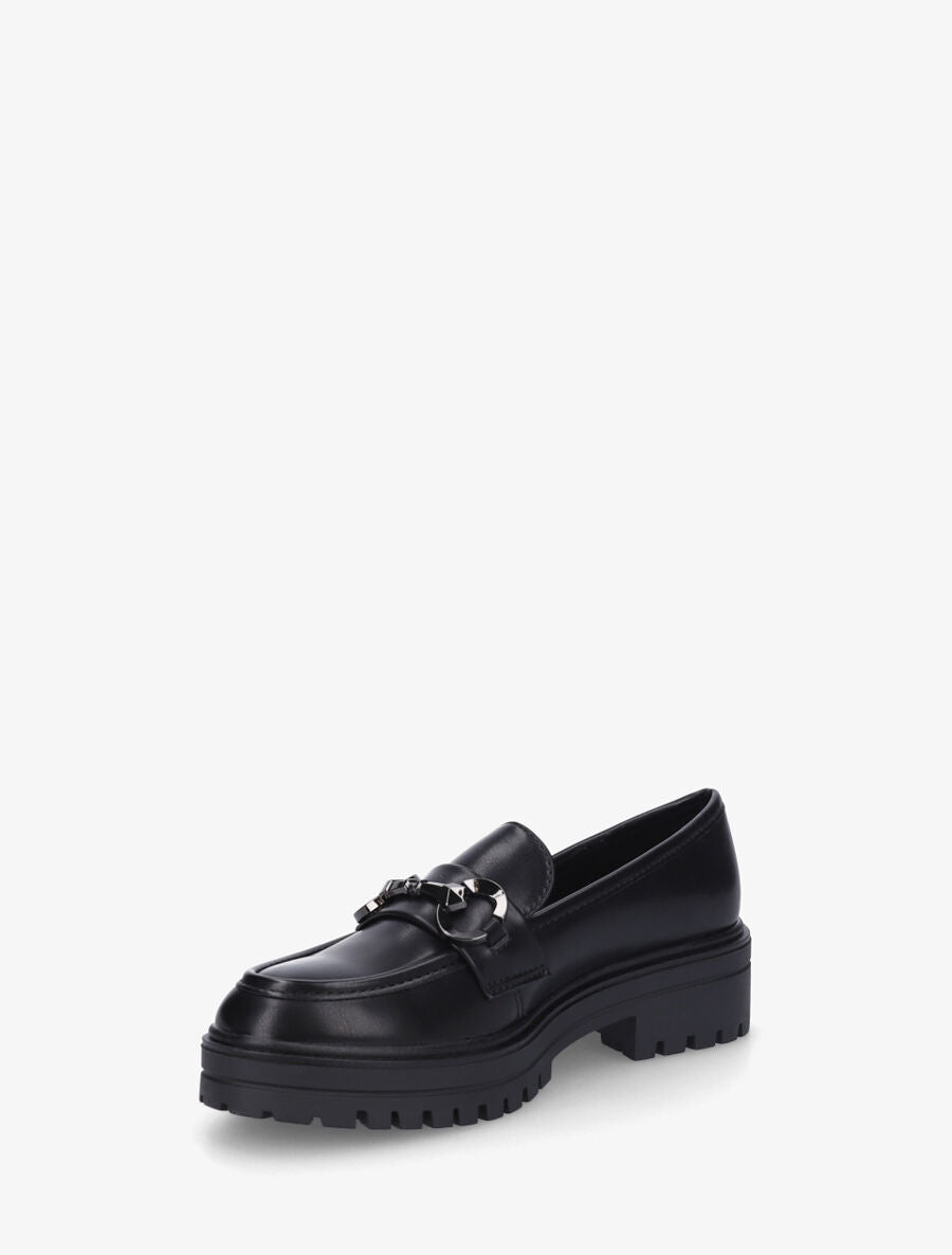 Mocassins à brides stylisées - Noir - 3