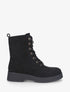 Bottines montantes en suédine - Noir - 1