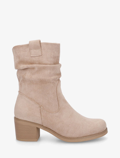 Bottines en suédine classique - Taupe - 5